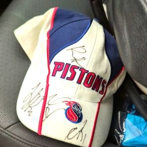 Signed Detroit Pistons Hat